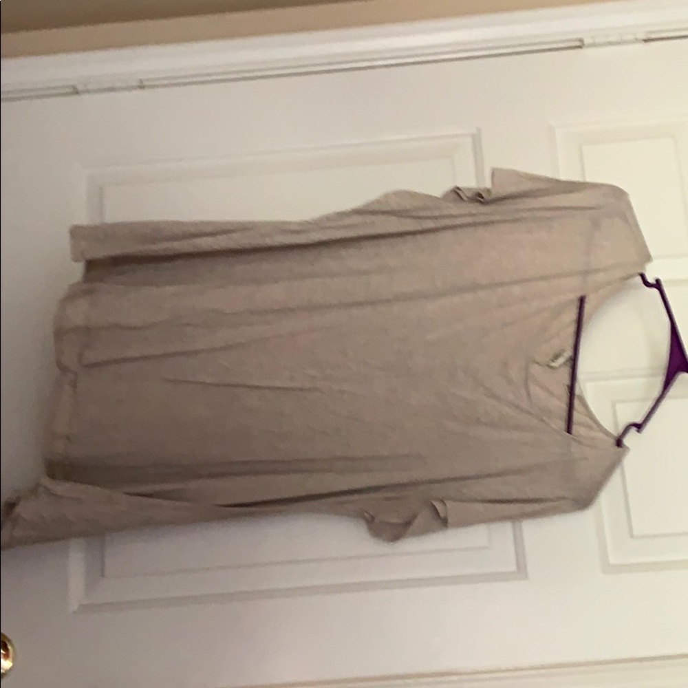 Tan casual dress shirt